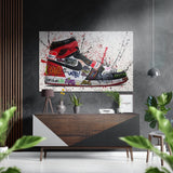 Free Sneakers Brushed Aluminium Dibond Wall Art - 60x39 cm