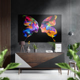 Schmetterlingsgedanken Wandbild auf gebürstetem Aluminium-Dibond - 60x39 cm