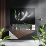 Snake Brushed Aluminium Dibond Wall Art - 60x39 cm