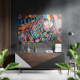 Ssssh — décoration murale en aluminium brossé Dibond - 60x39 cm