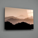 Mountains Glass Wall Art.