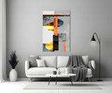 Abstract Glass Wall Art.