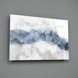 Blue Fog Glass Wall Art.