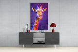 Giraffe Glass Wall Art.