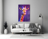 Giraffe Glass Wall Art.