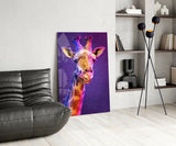 Giraffe Glass Wall Art.