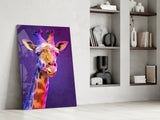 Giraffe Glass Wall Art.