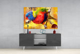 Parrot Glass Wall Art.