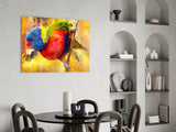 Parrot Glass Wall Art.