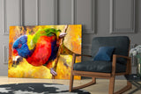 Parrot Glass Wall Art.