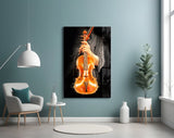 Violin Glass Wall Art.