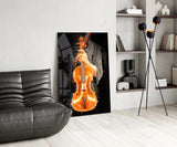Violin Glass Wall Art.