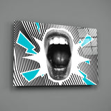 Scream Glass Wall Art.