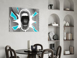 Scream Glass Wall Art.
