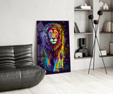 Lion Glass Wall Art.