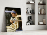 Girl with a Pearl Earring Glass Wall Art.