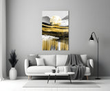 Abstract Glass Wall Art.