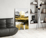 Abstract Glass Wall Art.