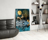 Deers Glass Wall Art