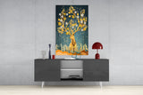 Deer Glass Wall Art.