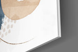 Abstract Shapes Glass Wall Art.