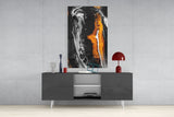 Abstract Glass Wall Art.