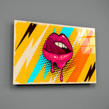 Lip Glass Wall Art.
