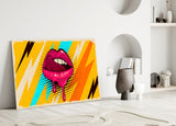 Lip Glass Wall Art.