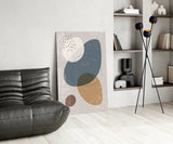 Abstract Shapes Glass Wall Art.