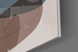 Abstract Shapes Glass Wall Art.