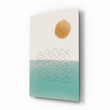 Abstrakte Formen Glasbild