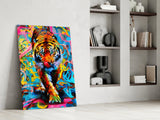 Tiger Glass Wall Art.