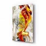 Quadro in vetro Cervo Astratto - 72x46 cm