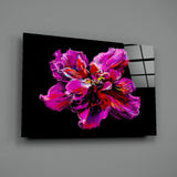 Purple Flower Glass Wall Art.