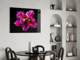 Purple Flower Glass Wall Art.