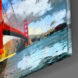 Golden Gate Bridge Glass Wall Art.