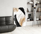 Leaves Glass Wall Art.