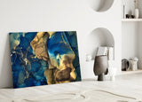 Abstract Depth Glass Wall Art.