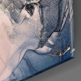 Abstract Depth Glass Wall Art.