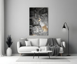 Abstract Depth Glass Wall Art.