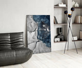 Abstract Depth Glass Wall Art.