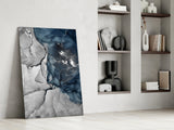 Abstract Depth Glass Wall Art.