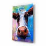 Quadro in vetro Mucca - 72x46 cm