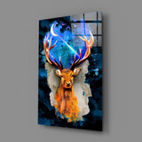 Deer Glass Wall Art.