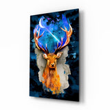 Cerf Impression sur verre
