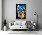 Deer Glass Wall Art.