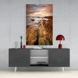 Cliffs Glass Wall Art.