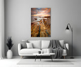 Cliffs Glass Wall Art.