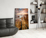 Cliffs Glass Wall Art.