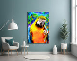 Parrot Glass Wall Art.